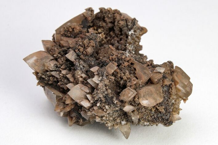 Sharp, Scalenohedral Calcite Crystal Cluster - Red Dome Mine #204689